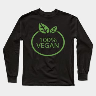 100% Vegan Long Sleeve T-Shirt